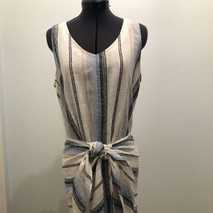 Linen Summer Tie Dress